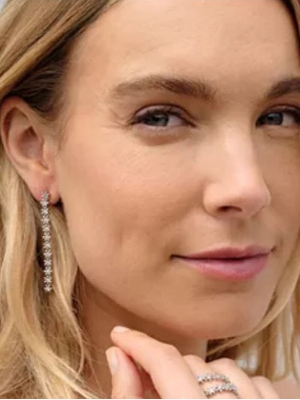 Kendra Scott Nydia Cubic Zirconia Crystal Flower Linear Drop Earrings Gold